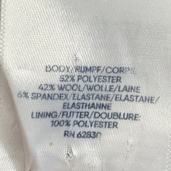 Lands' End Wool Blend 2-Button Blazer Women's Plus Size 20W Black Lined Career - Picture 8 of 9